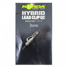 Безопасная клипса с быстросъемом Korda QC Hybrid Lead Clip Weed/Silt
